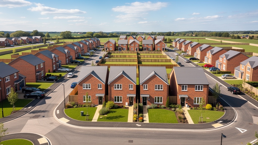 New build housing development in Nottinghamshire requiring snagging survey inspection