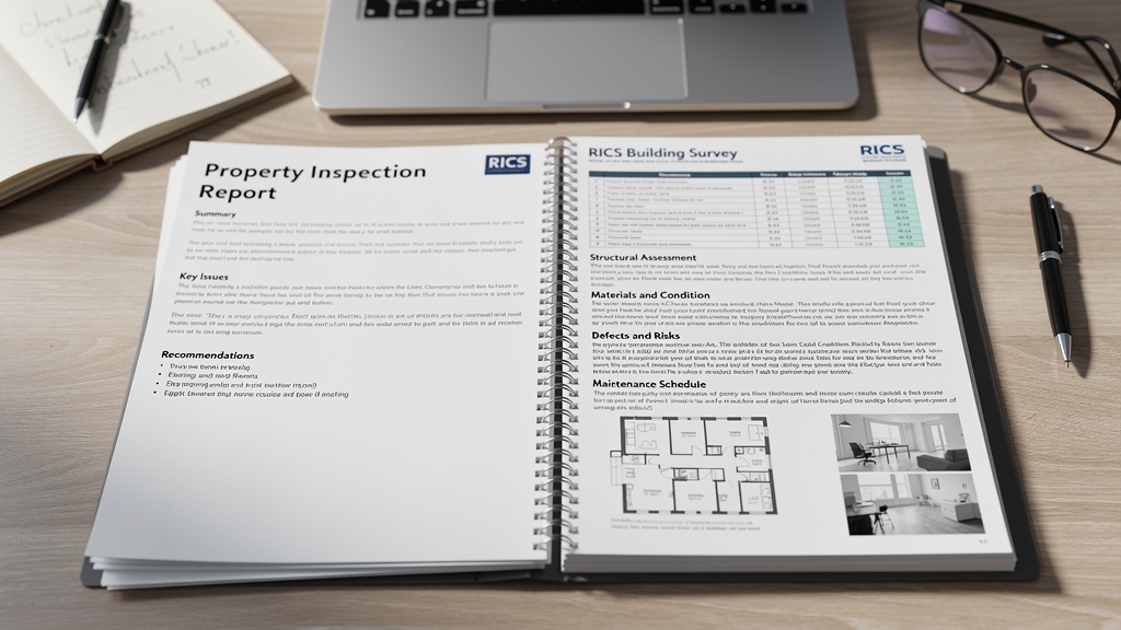 Side-by-side comparison showing the difference between RICS Level 2 and Level 3 survey reports