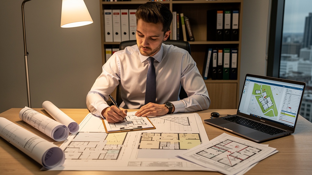 Surveyor completing a detailed RICS Level 2 home survey report in Nottingham